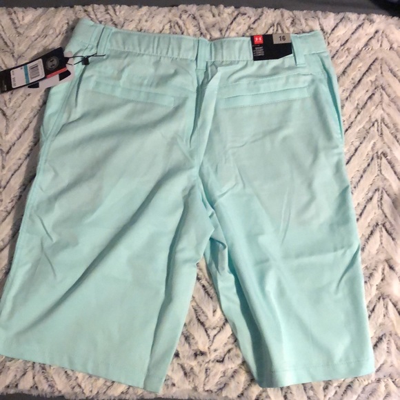 Under Armor Boys 16 shorts teal blue/green NWT - Picture 3 of 6